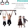 Professional Gymnastic Rings,Both for Adults and Kids,Support 440lbs/1600lbs,Home Fitness Equipment,Indoor and Outdoor Pull-up Bar for Stretching and Height Increase