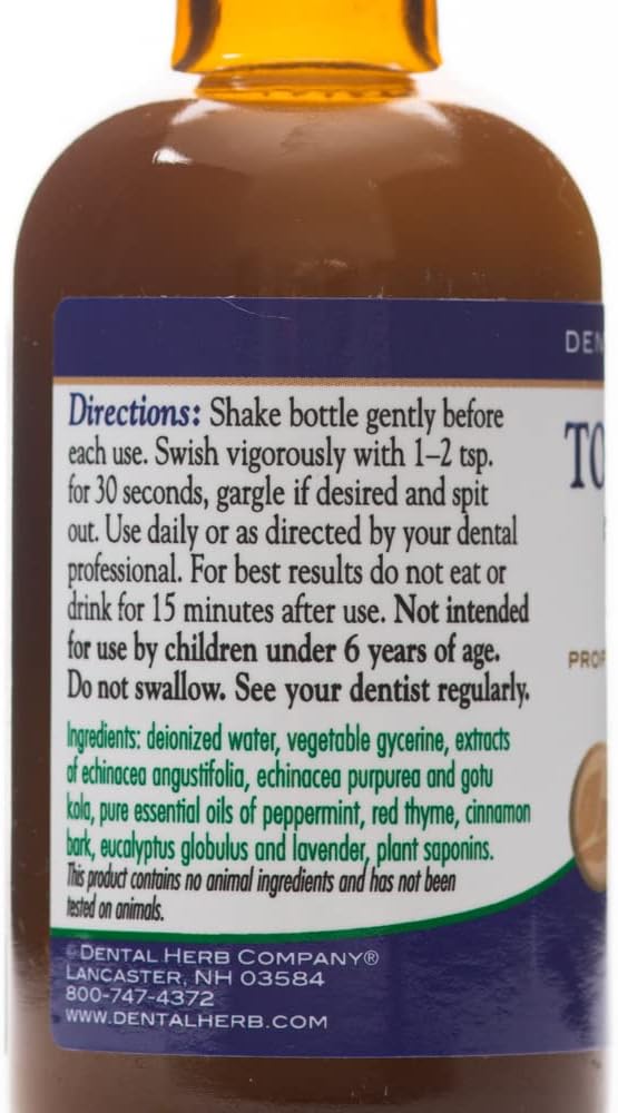 Dental Herb Company Tooth & Gums Tonic Mouth Wash - Travel Size