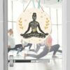 Muktoujaumai Meditation Room Wall Decor, Yoga Room Wall Decor Zen Den Room Hanging Signs Motivational Decorations for Spiritual Room, Home, Office, Yoga Lover Gift Girl Power Decor
