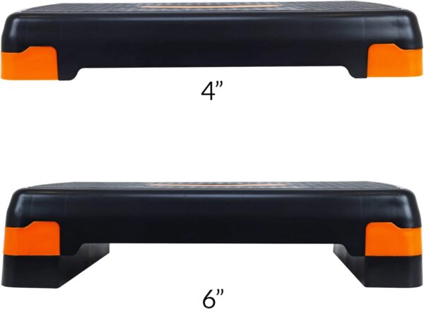 Adjustable Workout Aerobic Stepper Step Platform Trainer, 27-Inch, Multiple Colors