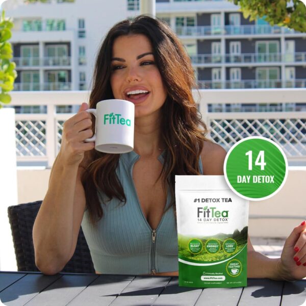 61rGSmueuUL._SL1000_.jpg FitTea The Original 14 Day Detox Tea for Weight Loss and Belly Fat - Detox Cleanse Weight Loss Tea for Women and Men - Clinically Tested Slim Tea Detox Drink