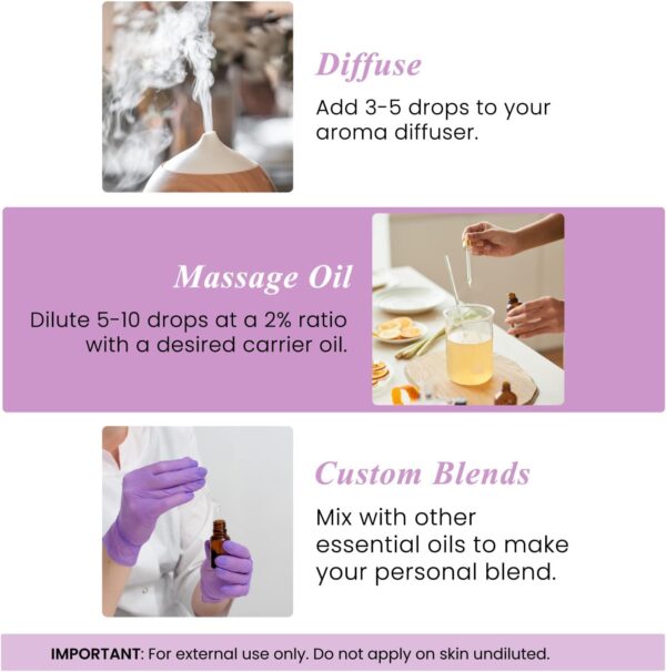 Lavender Essential Oil - Huge 4 Fl Oz - 100% Pure and Natural - Premium Grade Essential Oil for Diffuser and Aromatherapy