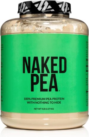 Naked Pea - 5LB 100% Pea Protein Powder from North American Farms - Unflavored Vegan Pea Protein Isolate - Plant Protein Powder, Easy to Digest - 76 Servings