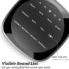 Sleepbox Sleep White Noise Sound Machines with 25 Soothing Sounds 36 Volume Levels 5 Timers Visible Sound Catalog Portable Size Memory Function for Home Office and Travel