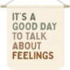 Therapy Office Decor, Counseling Office Must Haves, School Counselor Supplies, Mental Health Gifts, It's A Good Day to Talk About Feelings, Mental Health Wall Hanging Pennant Flag Banner