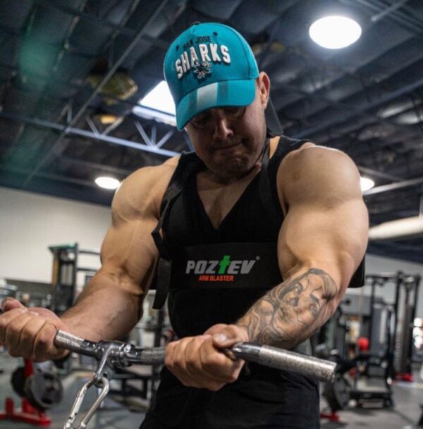 Arm Blaster for Biceps & Triceps Dumbbells Barbell Curl Bar Bicep Blaster for Bodybuilding Muscle Builder Strength Training Bicep Curls Isolator Workout Equipment Weight Lifting Support for Big Arms
