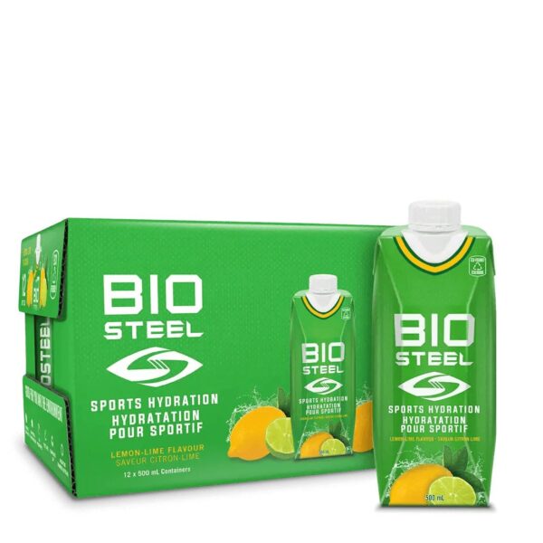 BioSteel Lemon Lime Sports Drink 12-Pack, 16.7 Oz - Instant Hydration with Sugar Free Electrolytes, Pro Sport Approved for Optimal Performance
