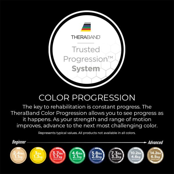 61sPaoukPTL._SL1000_.jpg THERABAND Resistance Bands, 50 Yard Roll Professional Latex Elastic Band For Upper & Lower Body & Core Exercise, Physical Therapy, Pilates, At-Home Workouts, & Rehab, Red, Medium, Level 3