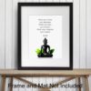 Buddha Quotes Wall Decor - Inspirational Quote Wall Art - Zen Meditation Decor - Buddha Statue Art - Spiritual Gifts for Women, Men - New Age Spa Room Decoration - Yoga Artwork - Buddhism Buddhist