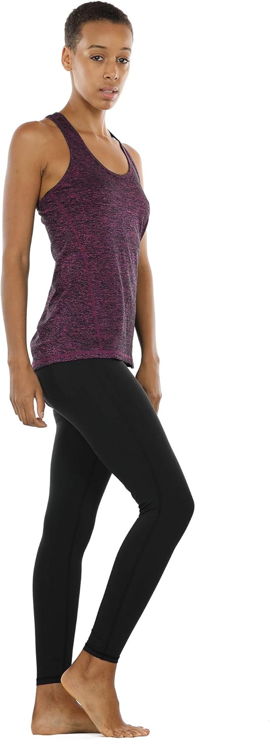 icyzone Women's Racerback Workout Athletic Running Tank Tops (Pack of 3)