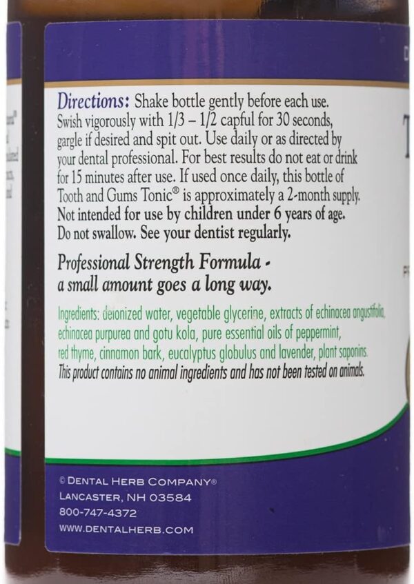 Dental Herb Company - Tooth & Gums Tonic (18 oz.) Mouthwash (2 Bottles)