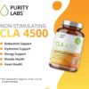Purity Labs CLA Supplements 4500MG - Non-GMO Safflower Oil - Supports Energy, Weight Loss, Heart Health, and Muscle Health - 180 Soft gels