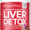 Health Plus, Liver Detox, Natural Herbal Liver Support & Detox Supplement with Milk Thistle, Dandelion and Turmeric Root, 60 capsules
