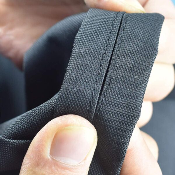 Mini Lustrous Weight Bench Cover, Adjustable Exercise Workout Bench Cover, Waterproof 600D Oxford Fabric for Indoor and Outdoor Use, 50" L x 23" W x 17" H（Black）