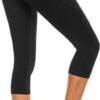 Stelle Women's Capri Yoga Pants with Pockets Essential High Waisted Legging for Workout