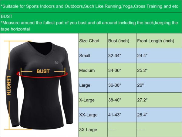 NELEUS Women's 3 Pack Compression Shirts Long Sleeve Yoga Athletic Running T Shirt