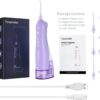 TOVENDOR Electric Water Flosser, Cordless Rechargeable Dental Oral Irrigator IPX7 Waterproof 300ML Travel Water Teeth Cleaner with 5 Tips for Braces Care Teeth Gums Cleaning, Home Office Daily Use