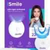 iSmile Teeth Whitening Kit - LED Light, 35% Carbamide Peroxide, (3) 3ml Gel Syringes, (1) Remineralization Gel, and Tray.