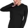 Women's Long Sleeve Hoodie Workout Shirts Athletic Hiking T Shirts Lightweight Quick Dry Tops