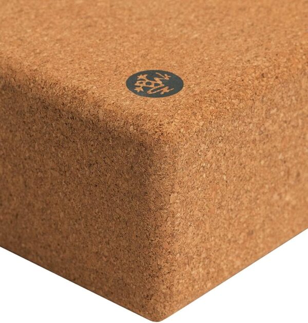 Manduka Yoga Block - Fine-Grain Cork Block, Yoga Equipment, Home Gym Accessory, Pilates Tool, Lightweight for Travel, Extra Firm Workout Accessory with Comfortable Edges