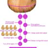 BZseed Aromatherapy Essential Oil Diffuser 550ml 12 Hours Wood Grain Aroma Diffuser with Timer Cool Mist Humidifier for Large Room, Home, Baby Bedroom, Waterless Auto Shut-off,7 Colors Lights Changing