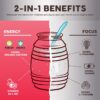 Salud 2-in-1 Energy Drink Powder + Focus, Guava, Organic Caffeine, B6 + B12, Theanine, Clean Energy Drink Packets, Guayaba Agua Fresca Mix, Non-GMO, Gluten Free, Vegan, 1g of Sugar, (15 Servings)