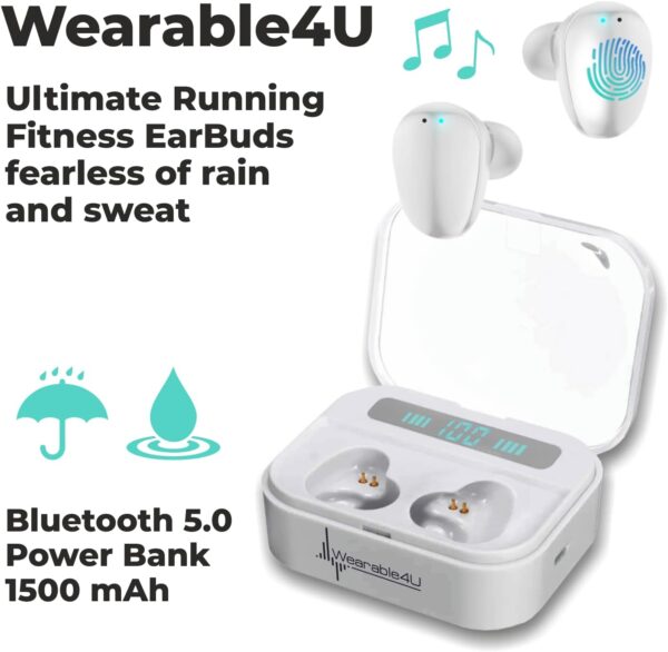 Wearable4U - Garmin Descent G1 Rugged Dive Computer, Multiple Dive Modes with Bundle (+White Earbuds, Slate Gray)