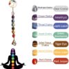 7 Chakra Stone Healing Crystal Tree of Life Wall Hanging Home Interior Decoration，Window Decoration，Yoga Meditation