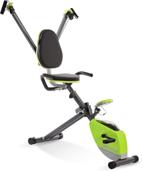 61uGhfk6rHL._AC_SL1500_.jpg Stamina Wonder Exercise Bike | Build Upper and Lower Body Strength on One Machine | Includes Two Online Workout Videos, Chartreuse and Gray