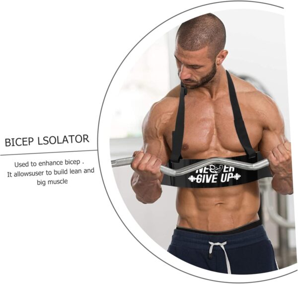 Training Board Chest Workout Equipment Men Upper Body Exercise Machine Bicep Tricep Curl Machine Tricep Rope Muscle Tablas Stimulator Outdoor Fitness Gear para Black Aluminum Alloy