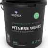 Wipex Gym Wipes Fitness Equipment Wipes, Plant-Based Cloth - Lemongrass, Eucalyptus and Vinegar Wipes to Clean Surfaces, Safe Yoga Mat Cleaner Wipes, All Purpose Gym Cleaner, 400 Count