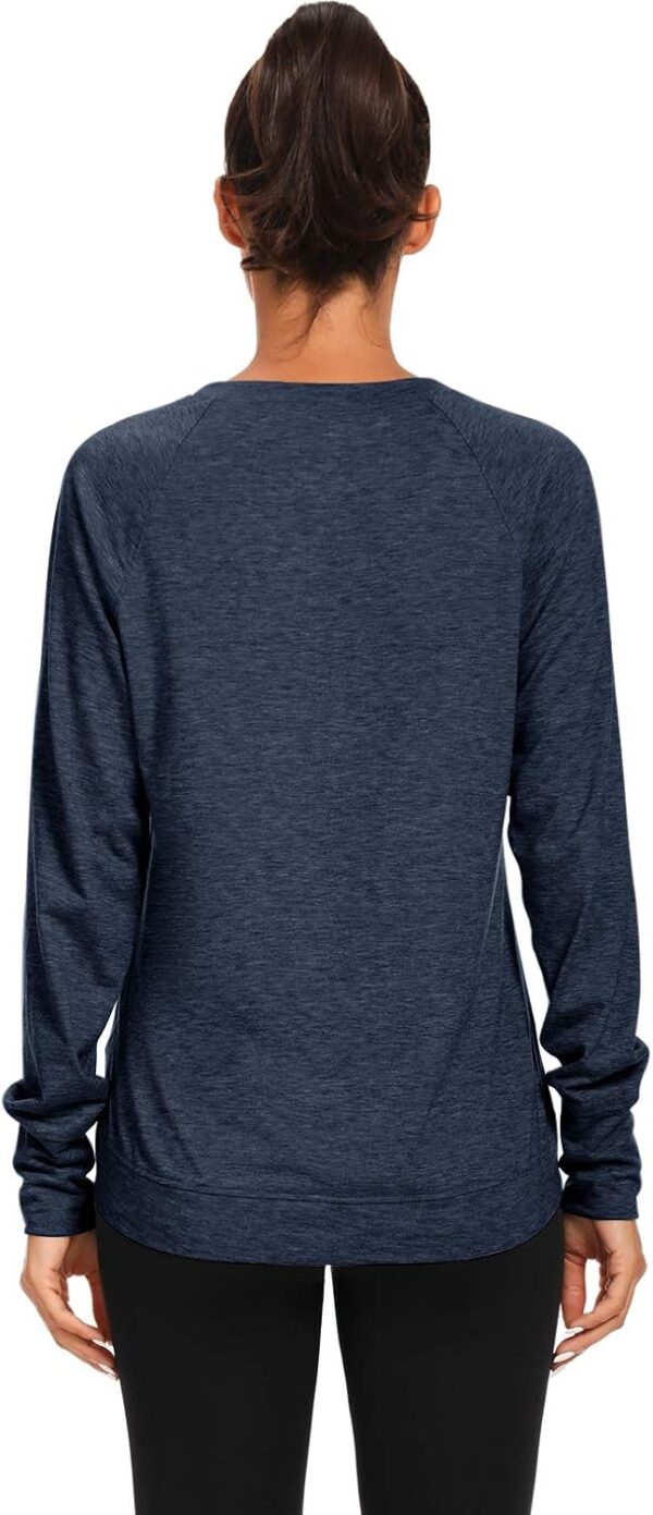 Muzniuer Womens Long Sleeve Workout Shirts-Long Sleeve Shirts for Women Yoga Sports Running Shirt Workout Top