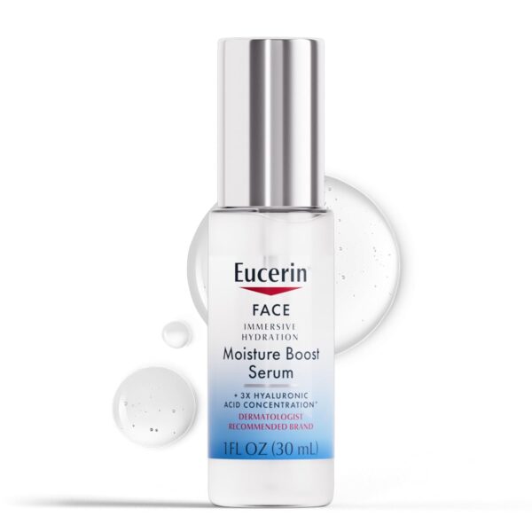 61uVwkqEa8L._SL1500_.jpg Eucerin Face Immersive Hydration Moisture Boost Face Serum, Ultra-Lightweight Hyaluronic Acid Serum Smooths Fine Lines and Wrinkles, 1 Fl Oz Bottle