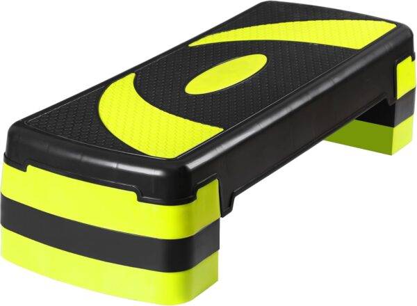 ZENY 31’’ Aerobic Step Platform, Adjustable Exercise Workout Stepper with Stable Risers, Stand Up Steppers for Exercise at Home, Fitness Equipment for Home Gym
