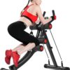 61ueDvzYbvL._AC_SL1500_.jpg KESHWELL Ab Machine,Abs Workout Equipment for Home Gym,Whole Body Workout Waist Trainer for Women,Adjustable Abdominal Cruncher,Foldable Core Abs Exercise Machine with Resistance Bands&LCD Display