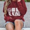 Hongqizo Womens Be Kind Hooded Sweatshirt Long Sleeve Pocket Sweatshirt Hoodies