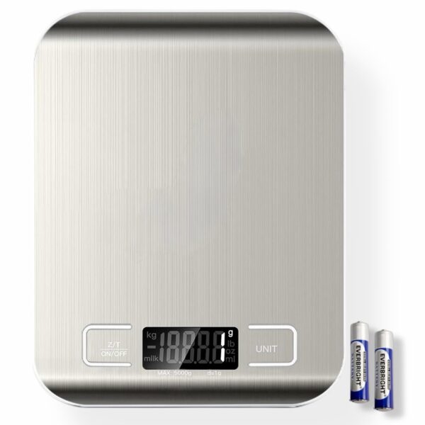 Maverick Digital Kitchen Scale – Accurate Grams & Ounces for Cooking, Baking, and Meal Prep – Great for Keto and Weight Management – Sturdy Stainless Steel with Easy-to-Read Digital Screen