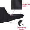 Rowing Machine Cover, Fitness Equipment Protective Cover and Oxford Waterproof Fabric are The Ideal Choice for Indoor and Outdoor use（Black）