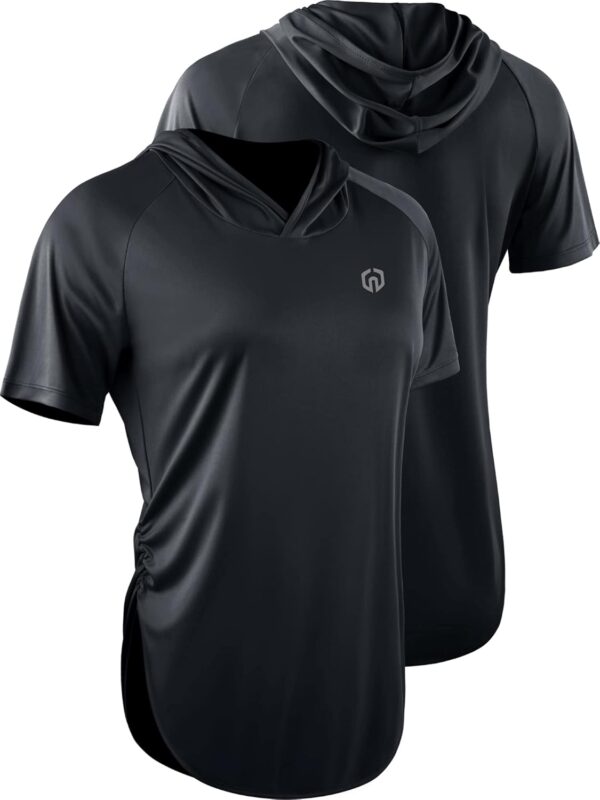 NELEUS Women's Sun Protection Running Shirts Workout Athletic Shirts with Hoods