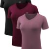 NELEUS Women's 3 Pack Compression Workout Athletic Shirt