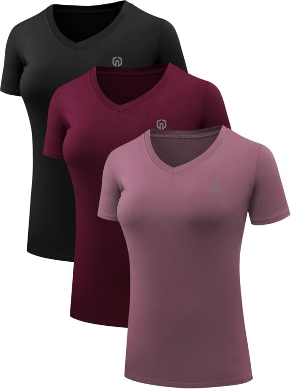 NELEUS Women's 3 Pack Compression Workout Athletic Shirt
