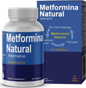 METFORMINA Natural - Weight Loss Aid and Metabolism Support - Dr Salomon (60 Capsules)