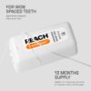 REACH Dentotape Waxed Dental Floss Tape, Unflavored, Extra Wide Floss, Shred & Frey Resistant, Plaque Remover for Teeth, Easy on Gums & Teeth, Oral Care, PFAS Free, for Adults & Kids, 1 Pack, 100 yd