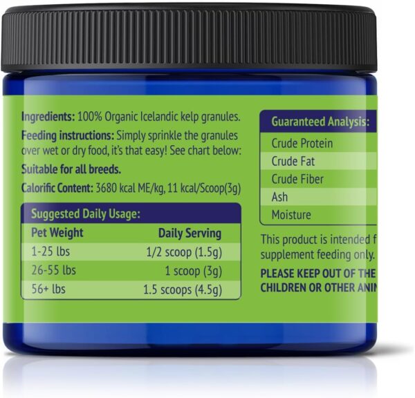 61vZWiZHt7L._AC_SL1198_.jpg Dog Teeth Cleaning Powder, Dog Plaque and Tartar Remover, Bad Breath Treatment for Dogs with USDA Organic Sea Kelp Powder, Dog Dental Care Made Easy, for All Ages, 6oz