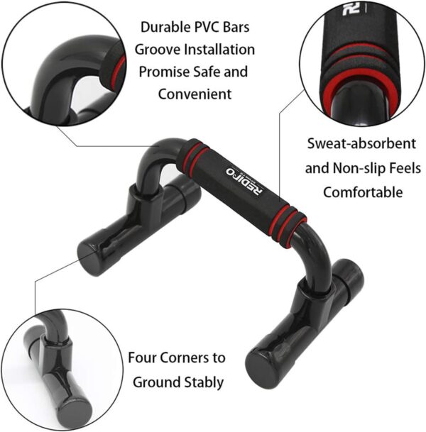 Push Up Bars Strength Training - Workout Stands With Ergonomic Push-up Bracket Board with Non-Slip Sturdy Structure Portable for Home Fitness Training, Push Up Stands Handle for Floor Workouts