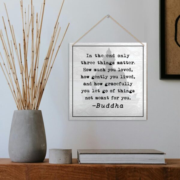 Yoga Decor Sign, Inspirational Buddha Meditation Decor for Home Zen Room, Studio Yoga Decoration for Bedroom Office, Spiritual Gifts for Women Meditation Lover Yoga Lover Yoga Instructor Teacher
