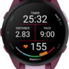 Wearable4U Garmin Forerunner 165 Music Running Smartwatch, Colorful AMOLED Touchscreen, Training Metrics and Recovery Insights Includes PowerPack +Adapters Bundle, Berry/Lilac