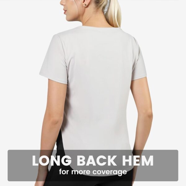 Women's Workout Tops Athletic Running Hiking Yoga Shirts V Neck Quick Dry Moisture Wicking Lightweight Breathable Activewear