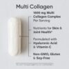 Sports Research Multi Collagen Pills (Type I, II, III, V, X) Hydrolyzed Collagen Peptides with Hyaluronic Acid + Vitamin C | Non-GMO Verified & Gluten Free - 90 Capsules