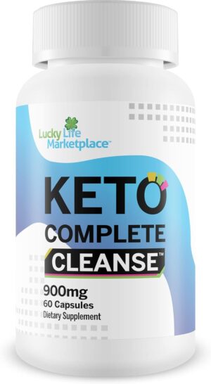Keto Complete Cleanse - Natural Keto Cleanse Supplement - Support Reduced Inflammation & Bloating - Promote Full Body Cleanse, Liver Cleanse, Colon Cleanse - Aid Energy Levels - Help Cleanse & Detox